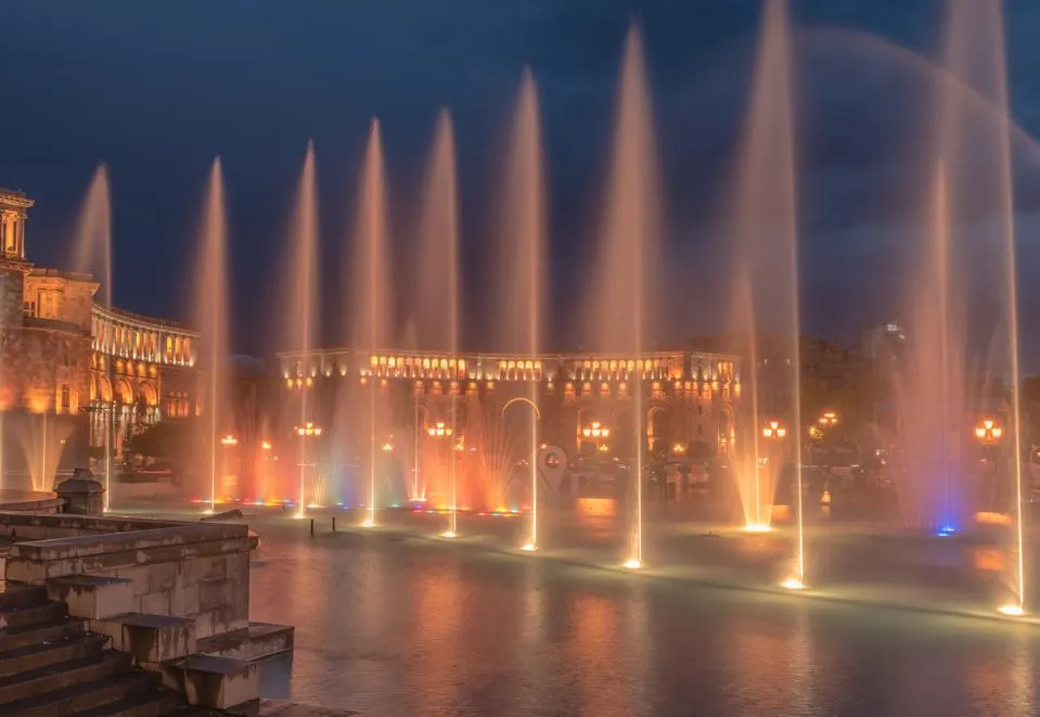 the cascade in Yerevan